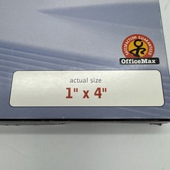 OfficeMax 86105 Avery 5161 White 1″x4 Self Adhesive Address Laser Label 75 Sheet