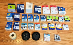 Lot 28 DYMO LabelWriter Labels Address Return Shipping File CD DVD Mixed Sizes