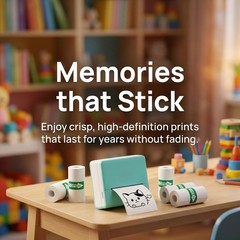 Thermal Printer Sticker Paper, 57 * 25mm Self-Adhesive Printer Paper for Most…