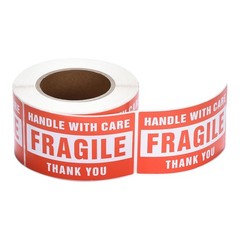 500 Pcs 2×3 Inch Fragile Stickers Handle with Care Labels for Moving Boxes