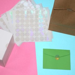 Tamper Evident Labels Hologram Transparent Blank Crystal Clear Sealing Packag…