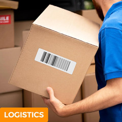 4″ x 3″ Waterproof Shipping Labels, 12 Rolls, 6000 Perforated Address Labels