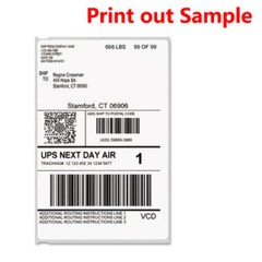 60 Rolls Direct Thermal Shipping Labels 4X6 220/Roll 1744907 Compatible Dymo 4XL