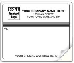 3796 Mailing Labels Laser Inkjet with Black Gray Stripes4x3 1/3″QTY600