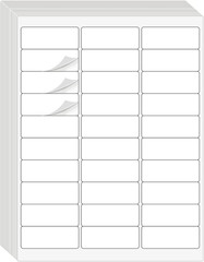 1″ X 2-5/8″ Address Labels 900 Labels 8.5″ X 11″ White Sticker Paper