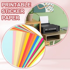 Printable Sticker Paper 50 Sheets 8″x12″ A4 Self Adhesive Dark Blue