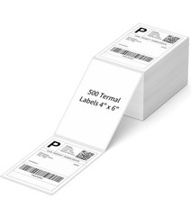 Premium Thermal Shipping Labels, 4 x 6 Inch, 500 Labels