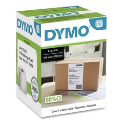DYMO LabelWriter Shipping Labels, 4″ x 6″, White, 220 Labels/Roll