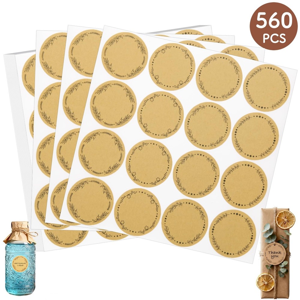 560pcs 2inch Label Stickers, Gift Tag Stickers, Name Tags, -Adhesive Writable…