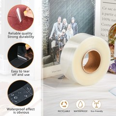 500 Pcs Clear Label Protectors Stickers for Protecting Barcodes, 3.14×1.18 Inch