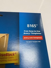 AVERY 8165 Full-Sheet TrueBlock Shipping Labels, 8 1/2″ x 11″ White, Inkjet