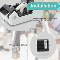5 x DK-1201 DK1201 Address Labels 1.14″ x 3.5″ for Brother with Cartridge Frame