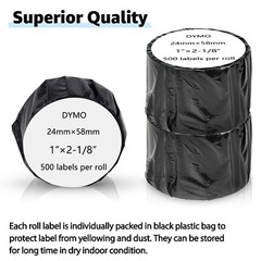 6Rolls of 350 Address Label 1-1/8″ x 3-1/2″ for Dymo 30252 LabelWriter 450 Duo