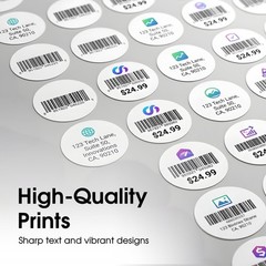 0.75″ Printable Round Labels for Inkjet and Laser Printers – 10800 Stickers |…