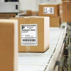 Shipping Labels 8.5×5.5 half sheet Self Adhesive 2 Per Sheet POLYSELLS 2UP