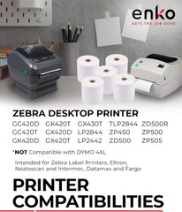 enKo (3 Rolls, 1,350 Labels) 4 x 6 Direct Thermal Address & Shipping Labels Comp