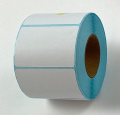 Self Adhesive Label Sticker Blank White Thermal Roll Sticky Lot of 5