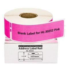 DYMO LW 30252 PINK Address Labels for LabelWriter – 2 Rolls of 350 – FAST SHIP