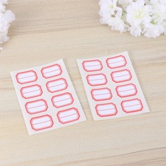12 Sheets Labels Blank Product Sticker Classification Lable Stickers