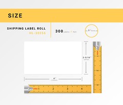 DYMO LW 30256-S ; (8) Rolls of 300 POLYPROPYLENE SYNTHETIC WATERPROOF Labels