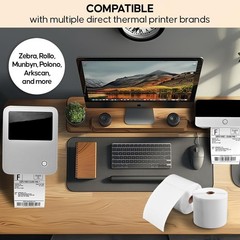 450 Count 4×6 Shipping Labels for USPS, UPS, FedEx – Compatible with Zebra