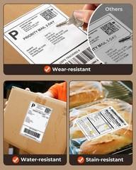 Commercial Grade 4×6 Thermal Shipping Labels – 220 Sheets with Strong Adhesive