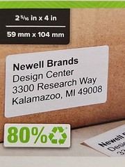 Dymo 2-5/16″ x 4″ Large White Shipping Labels 300 Labels/Roll, 30256