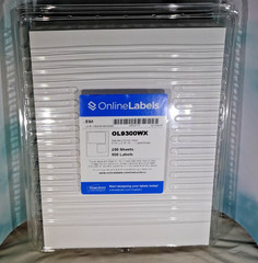 250 Sheets Online Labels Standard White Shipping Labels #OL9300WX