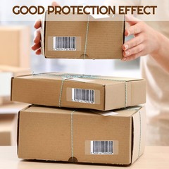 500 Pcs Clear Label Protectors Stickers for Protecting Barcodes, 3.14×1.18 Inch