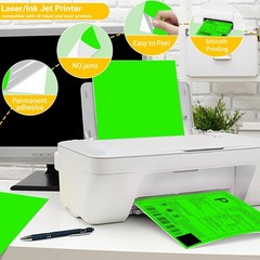 Colored Half Sheet Self Adhesive Shipping Labels, Neon Green 8-1/2″ x 5-1/2″ …
