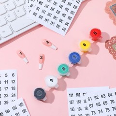 Mabor 15 Sheets Round Number Stickers 1300, Small Clear Consecutive Number La…