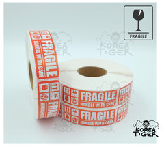 Fragile Stickers 1 Roll 1000 1×3 Fragile Label Sticker Handle With Care Mailing