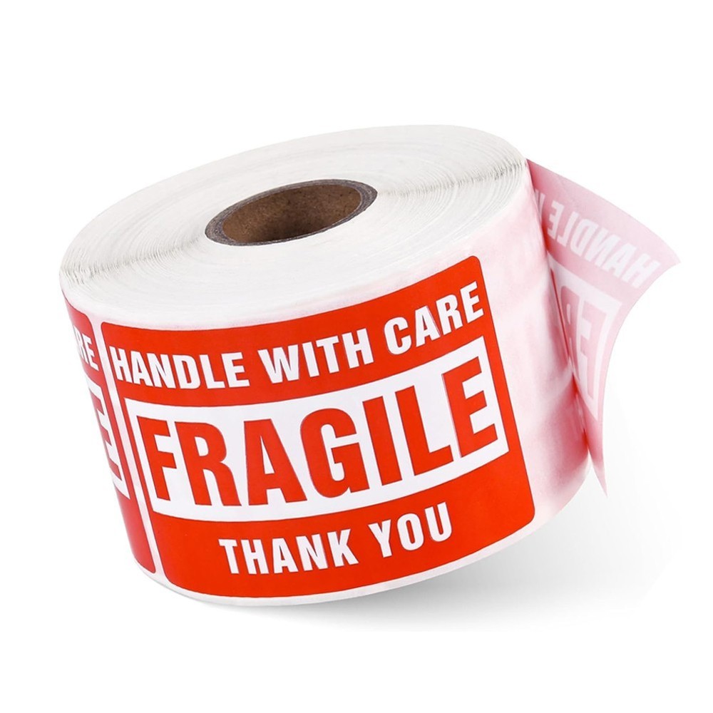 2″x3″ 3″x5″ Fragile Stickers Handle With Care Warning Fragile Labels 500/Roll
