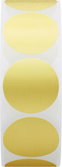 Hybsk 1000Pcs Gold Coin Stickers Circle Dot Labels for Envelope Seals 1 Inch rou