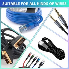 360PCS Cable Labels 12 Colors Waterproof Cable Tags Wire Cord Label for Elect…