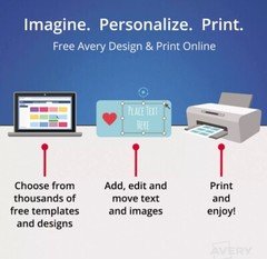 Avery Easy Peel Mailing Address 2000 White 1×4 Labels Laser 100 Sheets Box 5161