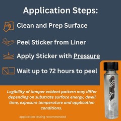 Tamper Evident Stickers Security Labels 0.5 Inch X 2.875 White Pack of 100