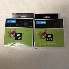 Dymo 30323 4″ X 2-1/8″ Black/White Shipping Labels Brand New Sealed Lot Of 2