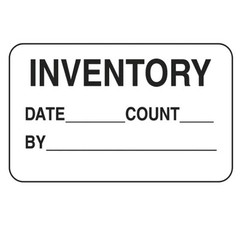 Production Labels – “Inventory”, 1 1/4 x 2″ ULINE S-322 Roll of 1000