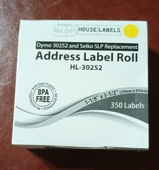 Thermal Labels 30252 Address (1-1/8″ x 3-1/2″) for Dymo, 30 Rolls House Labels