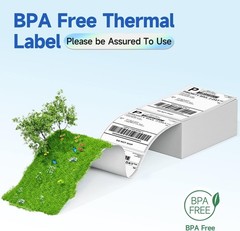 Genuine 4X6 Thermal Shipping Label 500 Labels per Stack – 4×6 FanFold Thermal…