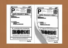 200-20000 8.5×5.5 Shipping Postage Label Half Sheet Self Adhesive