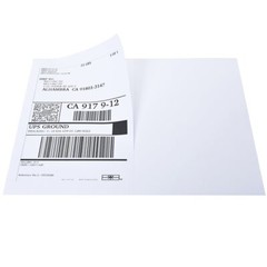500 Direct Corner Half Sheet Shipping Labels 8.5×5.5 Self-adhesive 2 Per Sheet