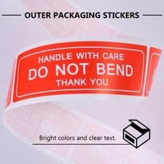 150 Pcs/Roll Label Do Not Bend Sticker Shipping Tape for Packing Stickers