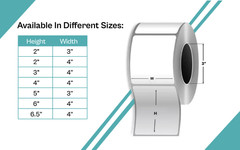 Thermal Transfer Shipping Printer Labels For Eltron Zebra 2844 3″ Core Rolls