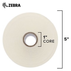 Zebra 3 x 3 in Direct Thermal Paper Labels Z-Perform 2000D Permanent Adhesive…