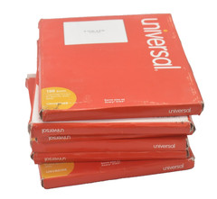 Lot of 3600 Universal Laser Printer Permanent Labels 3-1/3″ x 4″ 600 Labels/Box