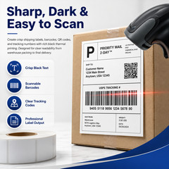 40Rolls 4″ x 6″ Shipping Label Use with Zebra & Rollo Label Printer 250Labels/R