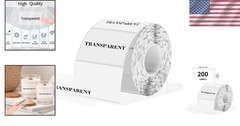 3×2 Inch Transparent Thermal Labels Stickers, Self-Adhesive Clear Waterproof …