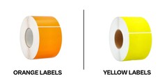 4″ x 6″ ZEBRA Colored Thermal Transfer Shipping Printer Labels Rolls, 3″ Core